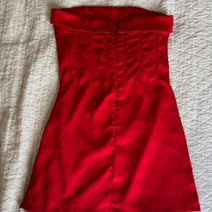 Red cocktail dress